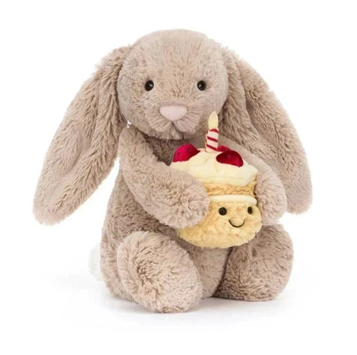 Bashful beige bunny - beige, birthday